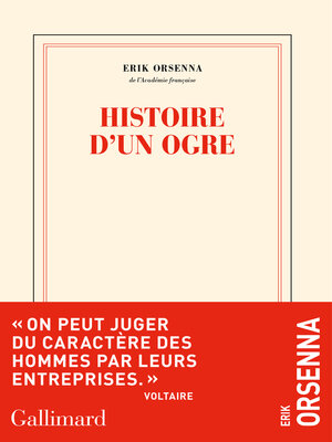 cover image of Histoire d'un ogre